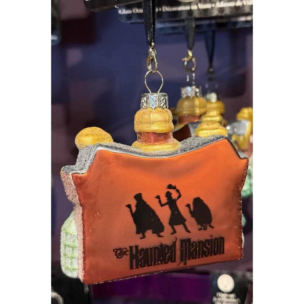 2025 Disney Parks Ornament Haunted Mansion Glitter Glass‎ Ghosts